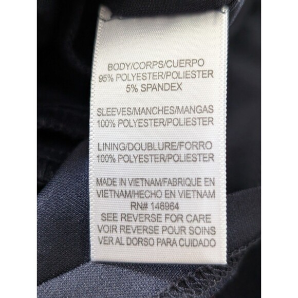 Donna Ricco New York Sheath Dress Womens 6 Blue Lace Bell Sleeve Preppy Knit - Picture 6 of 12